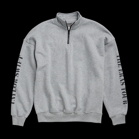 Taylor Swift The Eras Tour 2023 Official Grey Quarter-Zip - Size: Medium - Picture 1 of 5